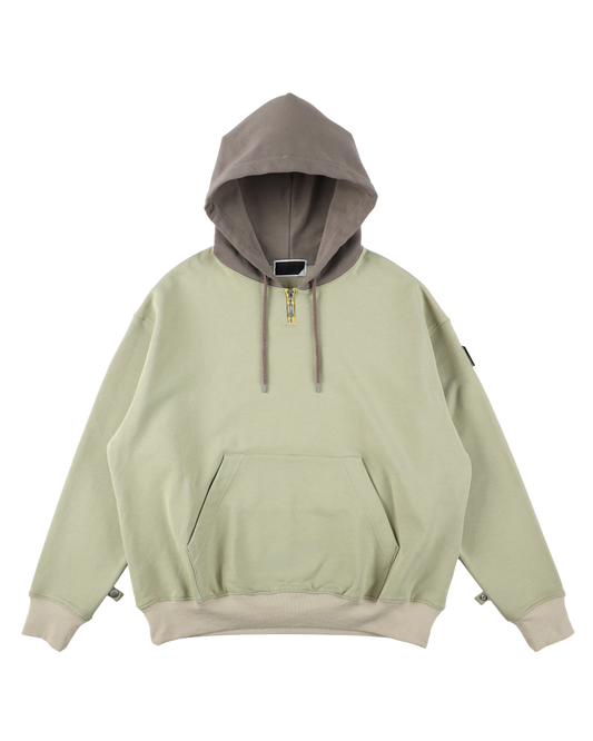 MINI ZIP HOODIE MOSS GREY