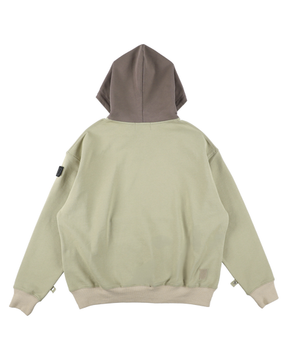 MINI ZIP HOODIE MOSS GREY
