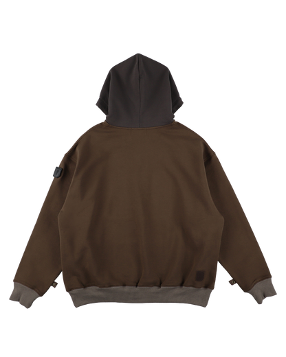 MINI ZIP HOODIE BROWN