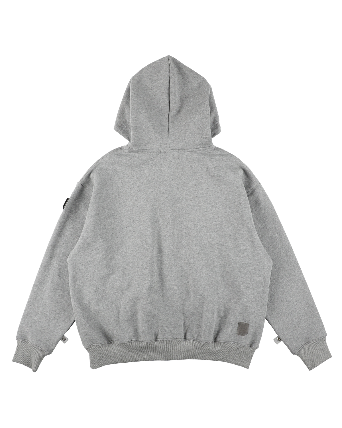 VISOR BUTTON HOODIE HEATHER GREY