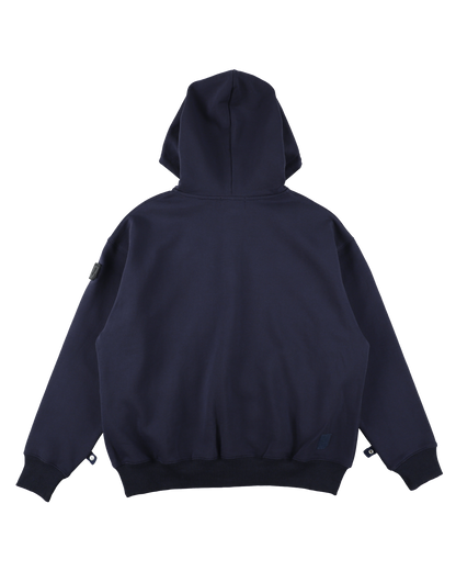 VISOR BUTTON HOODIE NAVY
