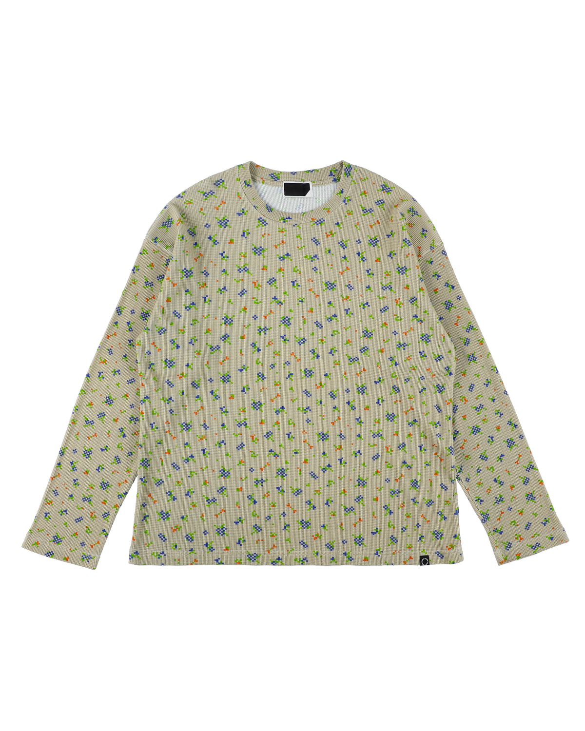 FLOWER L/S WAFFLE THERMAL BEIGE – PHINGERIN