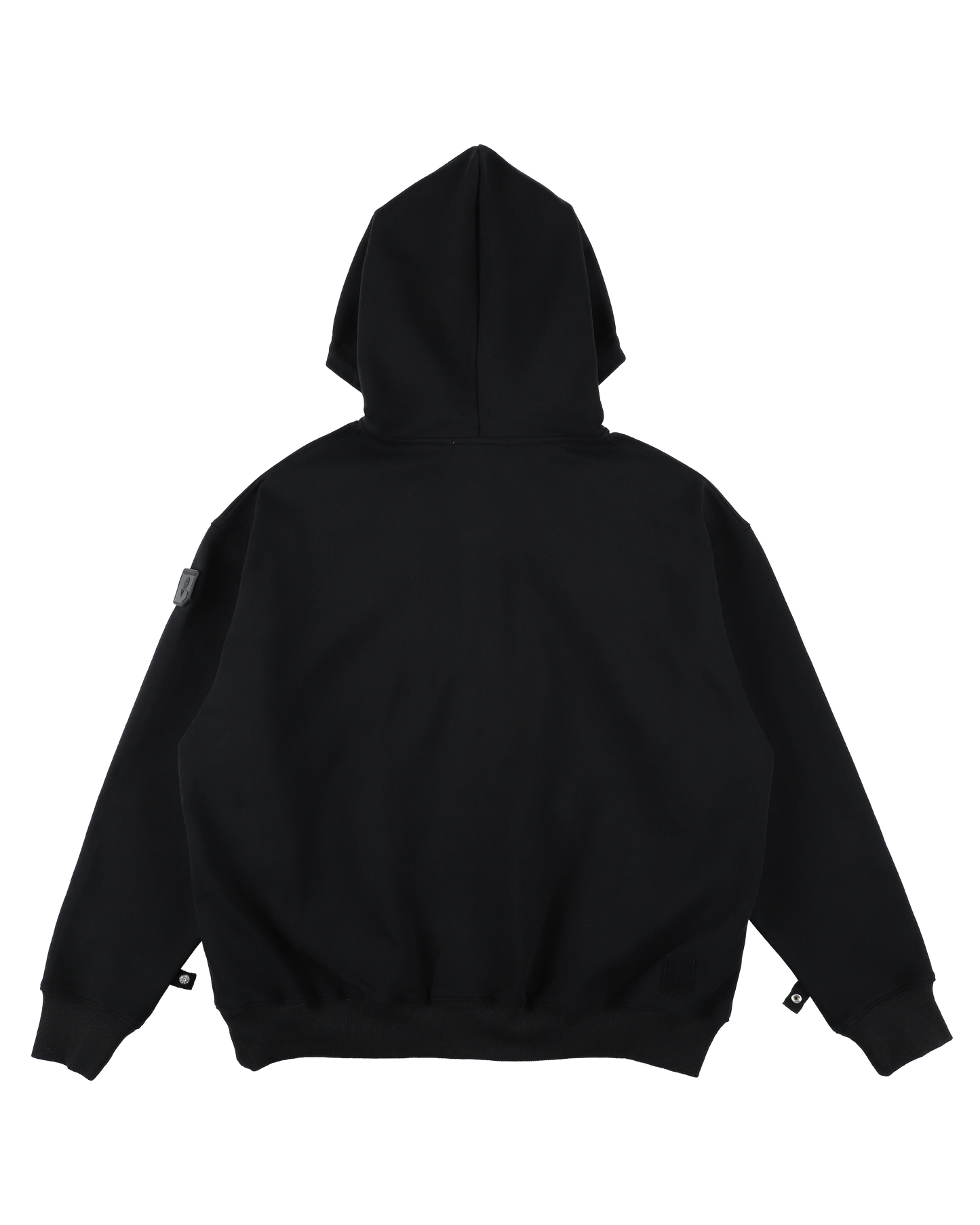 VISOR BUTTON HOODIE BLACK