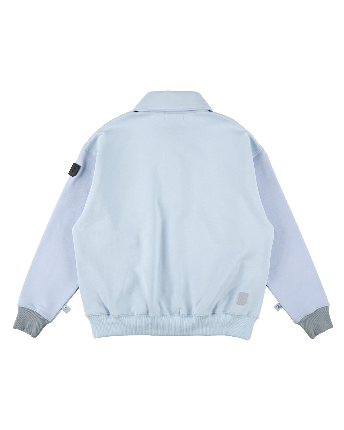 DOUBLE SHAWL-COLLAR SWEATSHIRT SAX
