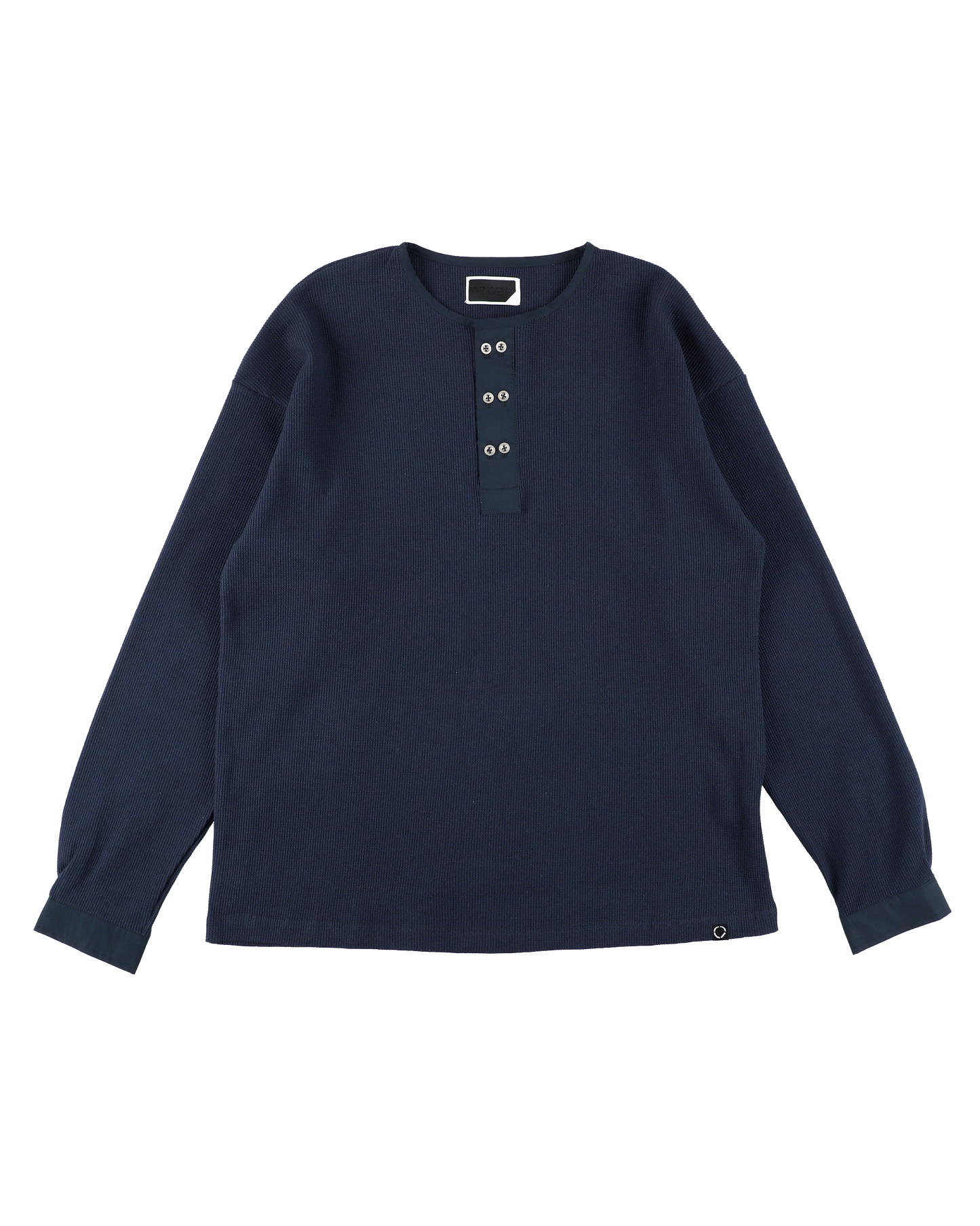 DOUBLE HENLEY L/S TEE NAVY