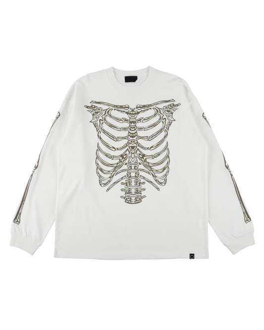 BONES L/S TEE WHITE