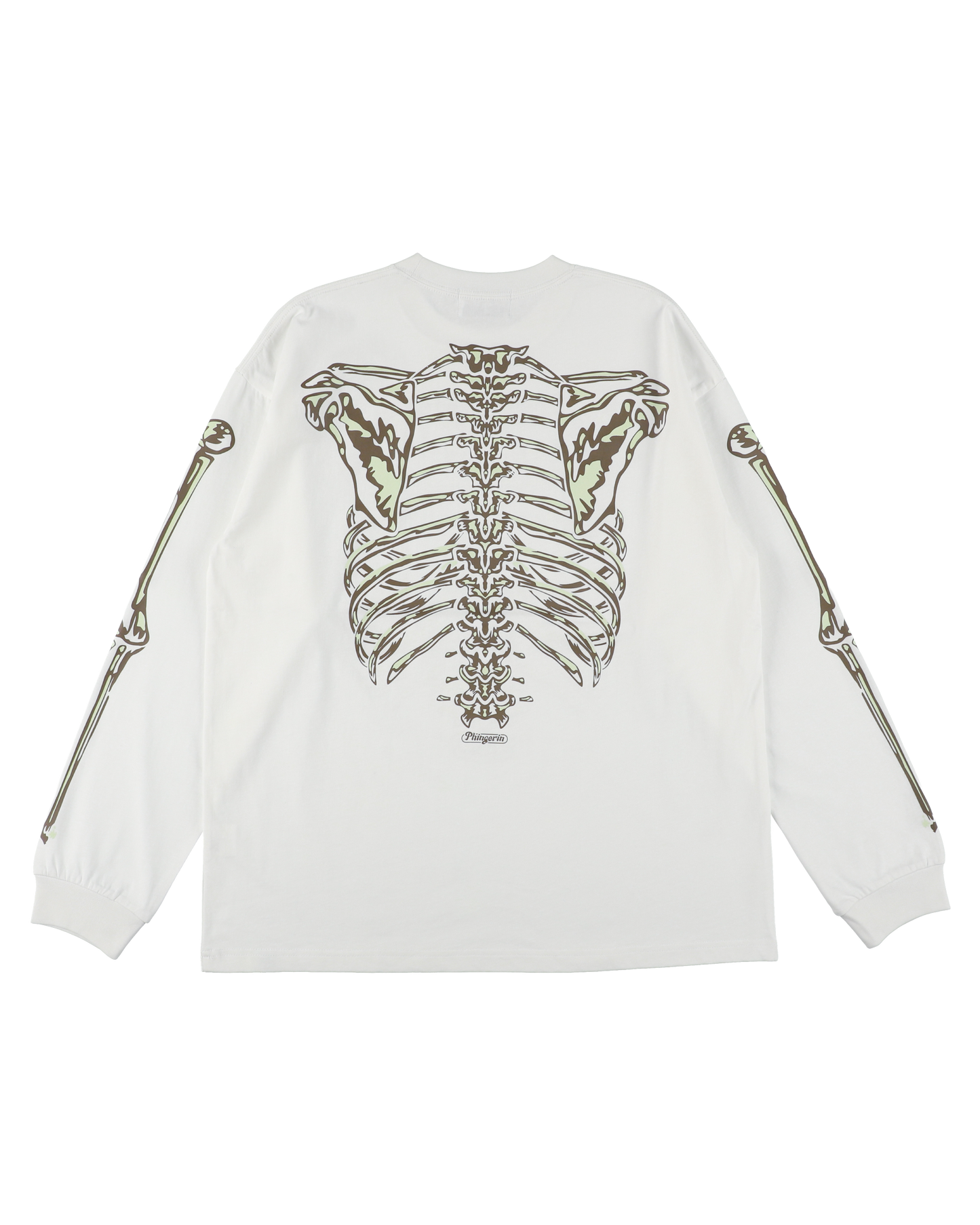 BONES L/S TEE WHITE