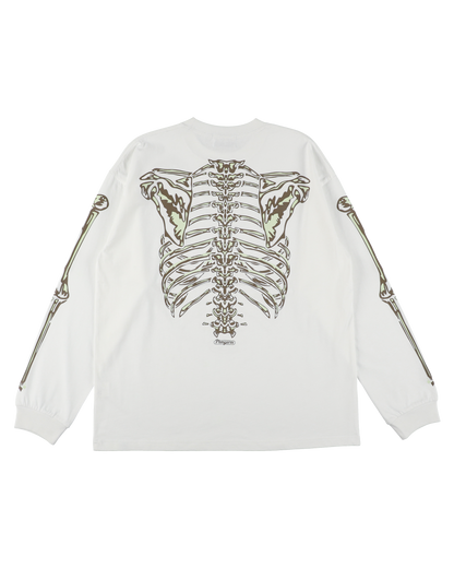 BONES L/S TEE WHITE
