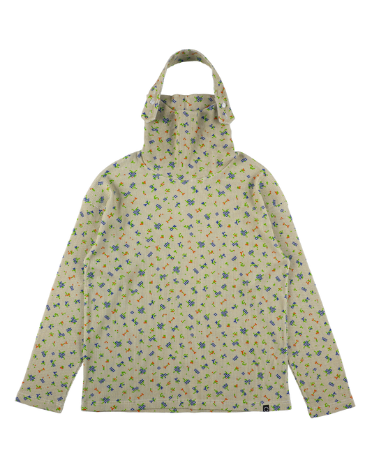 FLOWER L/S WAFFLE HEAD STRAP THERMAL BEIGE