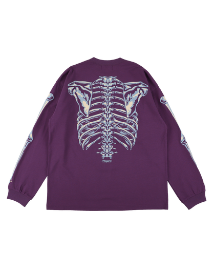 BONES L/S TEE PURPLE