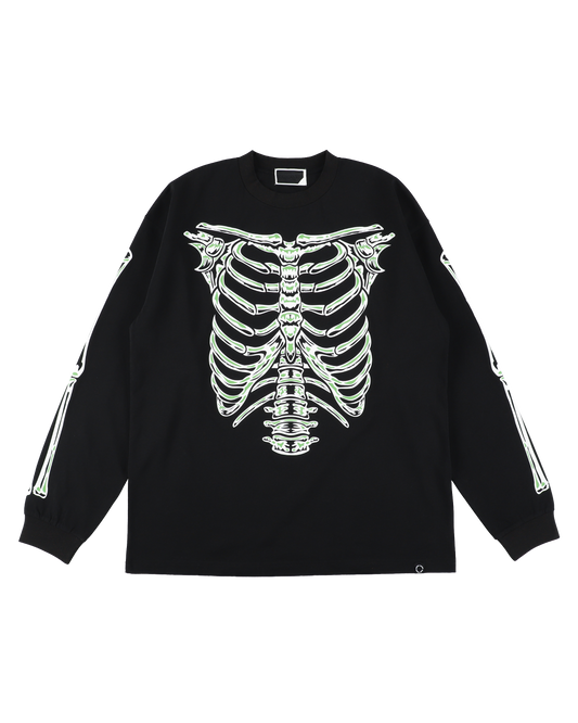 BONES L/S TEE BLACK