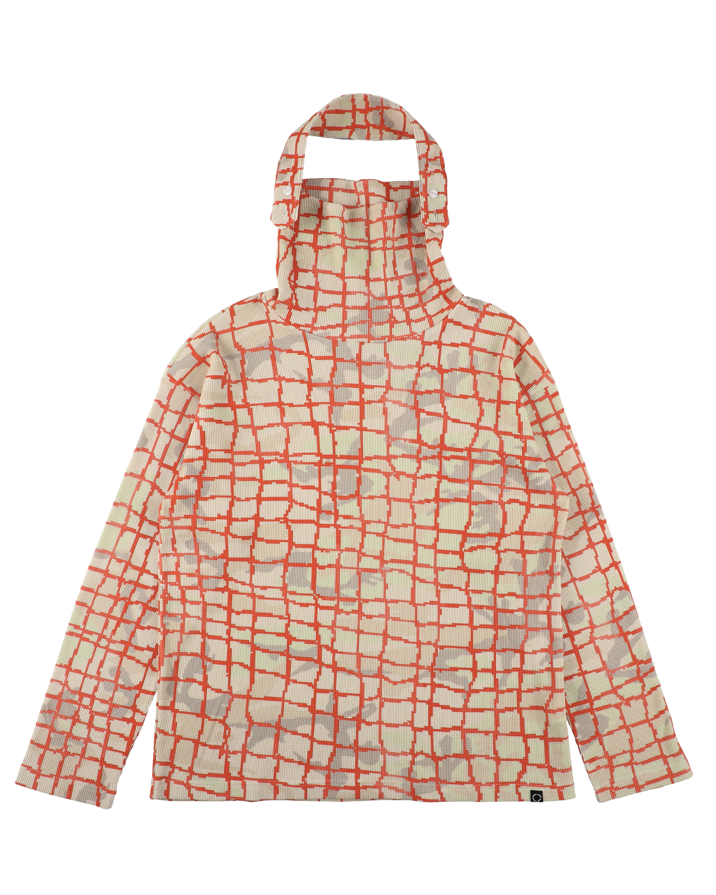 NET L/S WAFFLE HEAD STRAP THERMAL RED NET