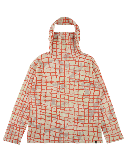 NET L/S WAFFLE HEAD STRAP THERMAL RED NET