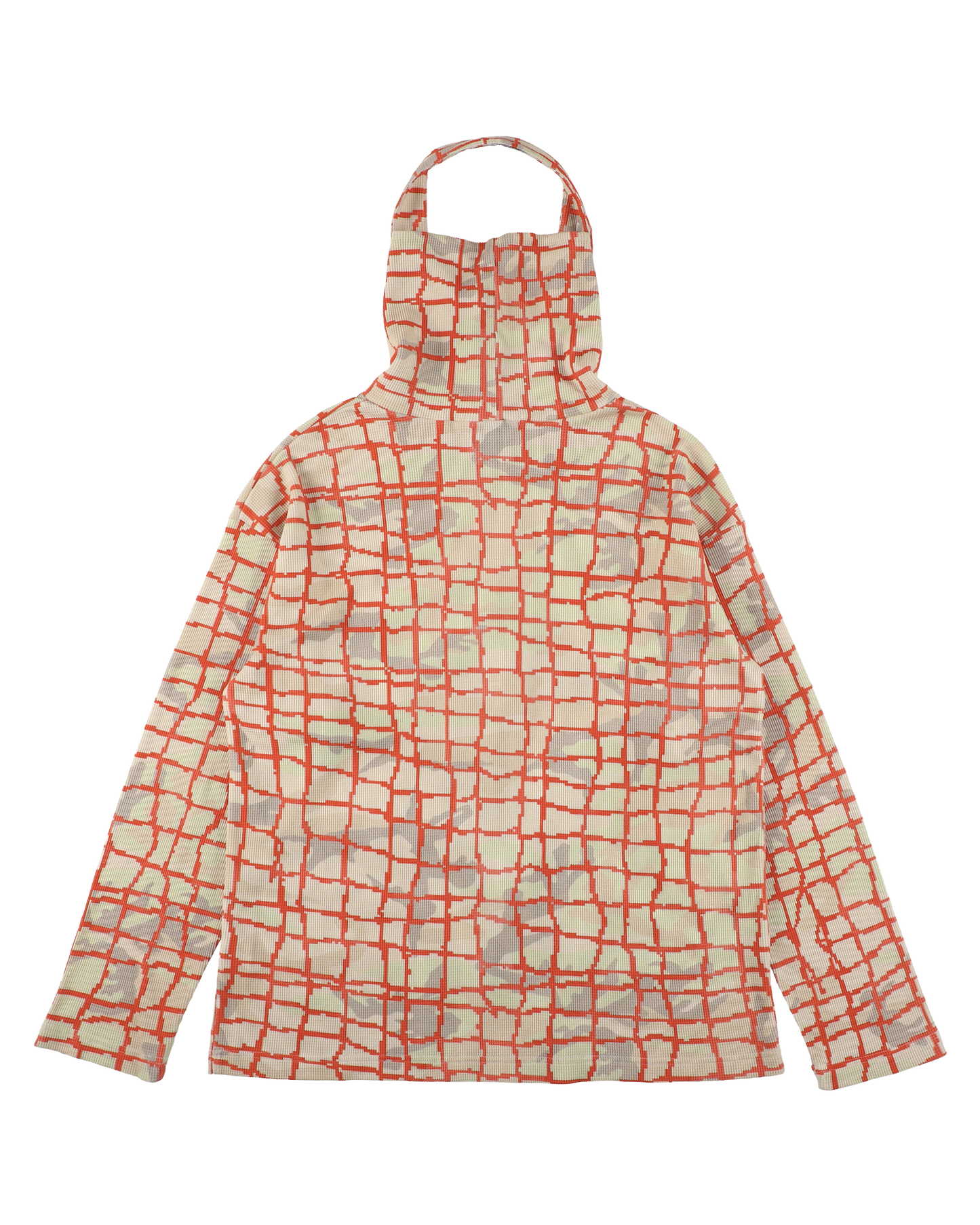 NET L/S WAFFLE HEAD STRAP THERMAL RED NET