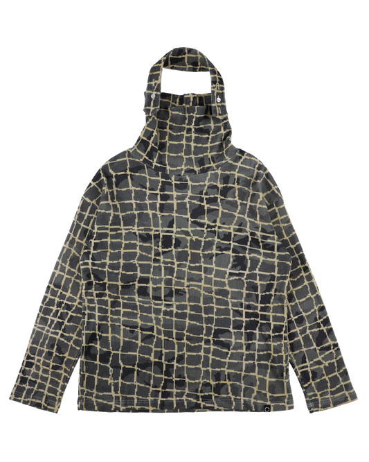NET L/S WAFFLE HEAD STRAP THERMAL BEIGE NET