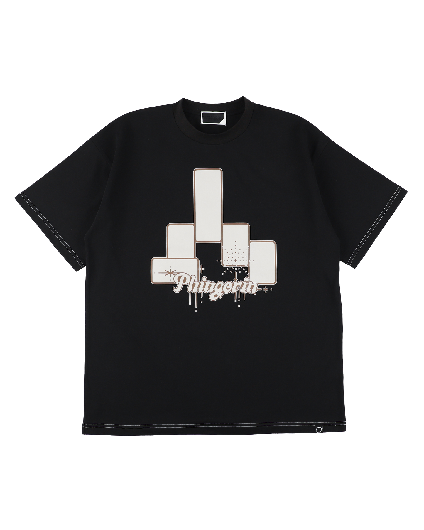 BLOCK S/S TEE BLACK