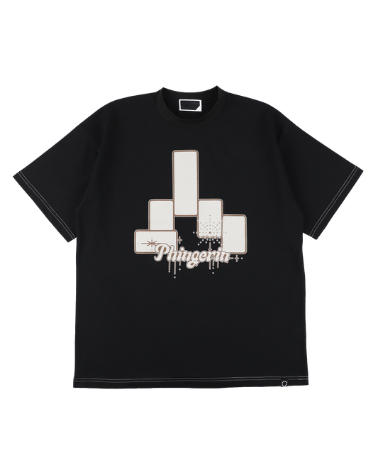 BLOCK S/S TEE BLACK