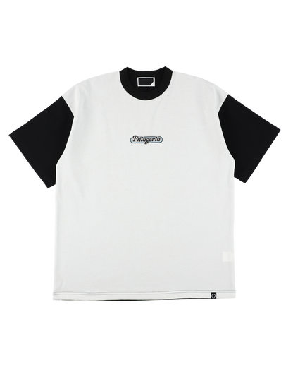 SCRIPT S/S TEE WHITE x BLACK