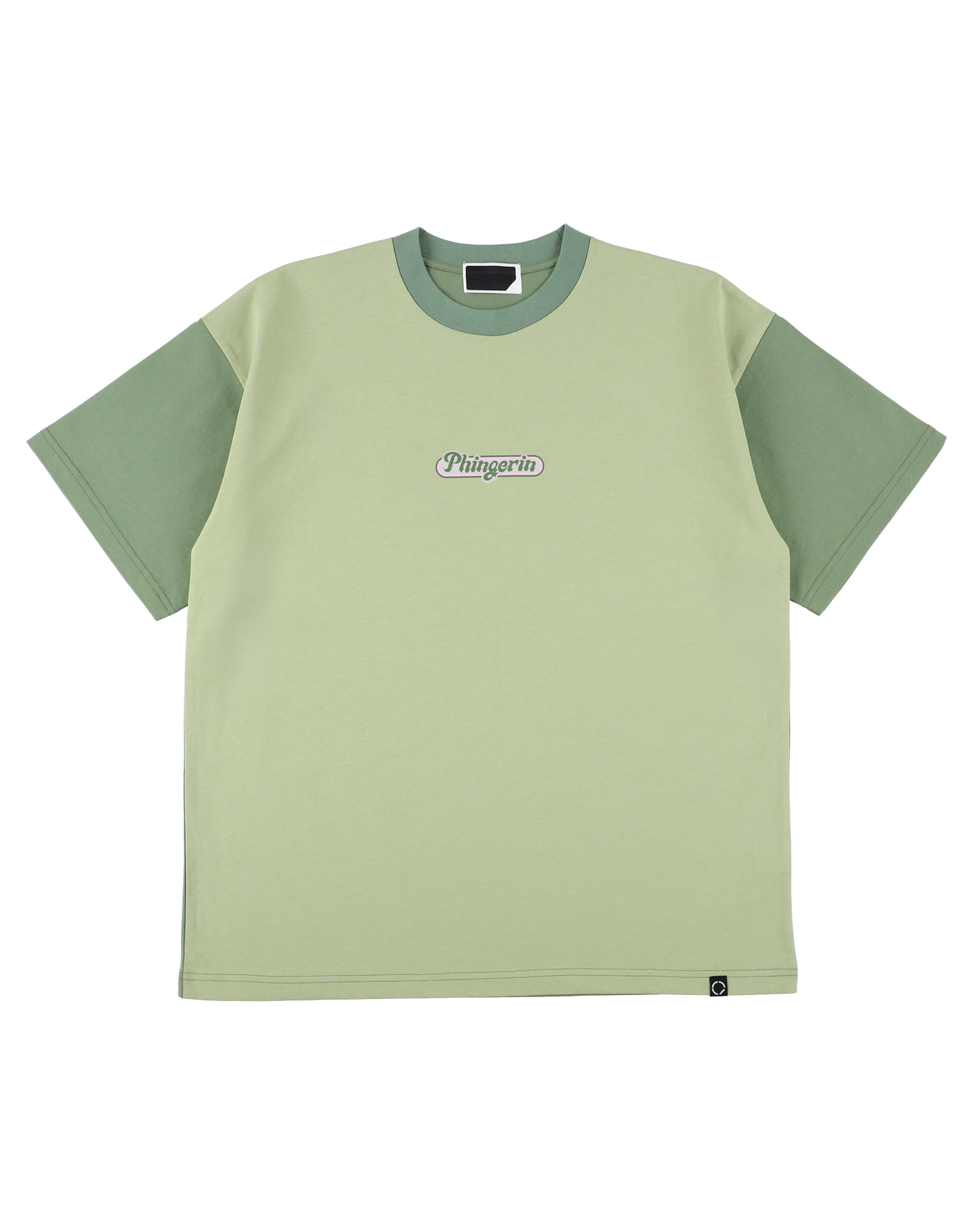 SCRIPT S/S TEE PISTACHIO x GREEN