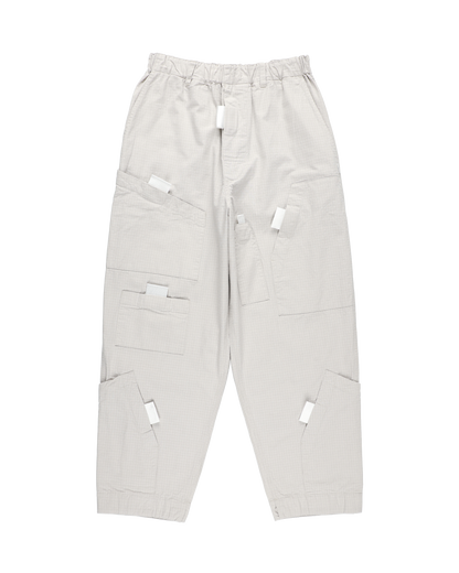 PULL TAB FLIGHT PANTS LIGHT GRAY