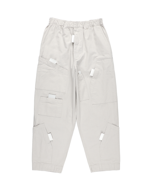 PULL TAB FLIGHT PANTS LIGHT GRAY