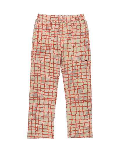 NET WAFFLE PANTS RED NET