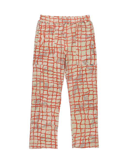 NET WAFFLE PANTS RED NET