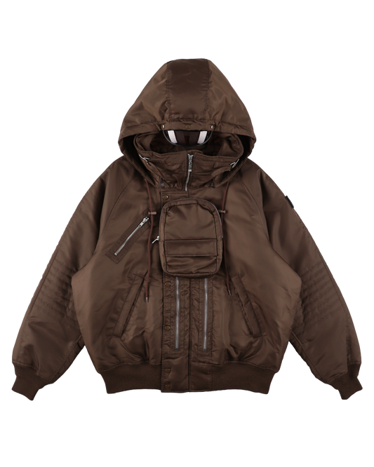 VISOR LIFT FLIGHT JACKET BROWN