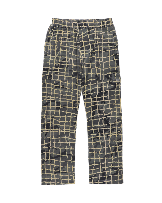 NET WAFFLE PANTS BEIGE NET