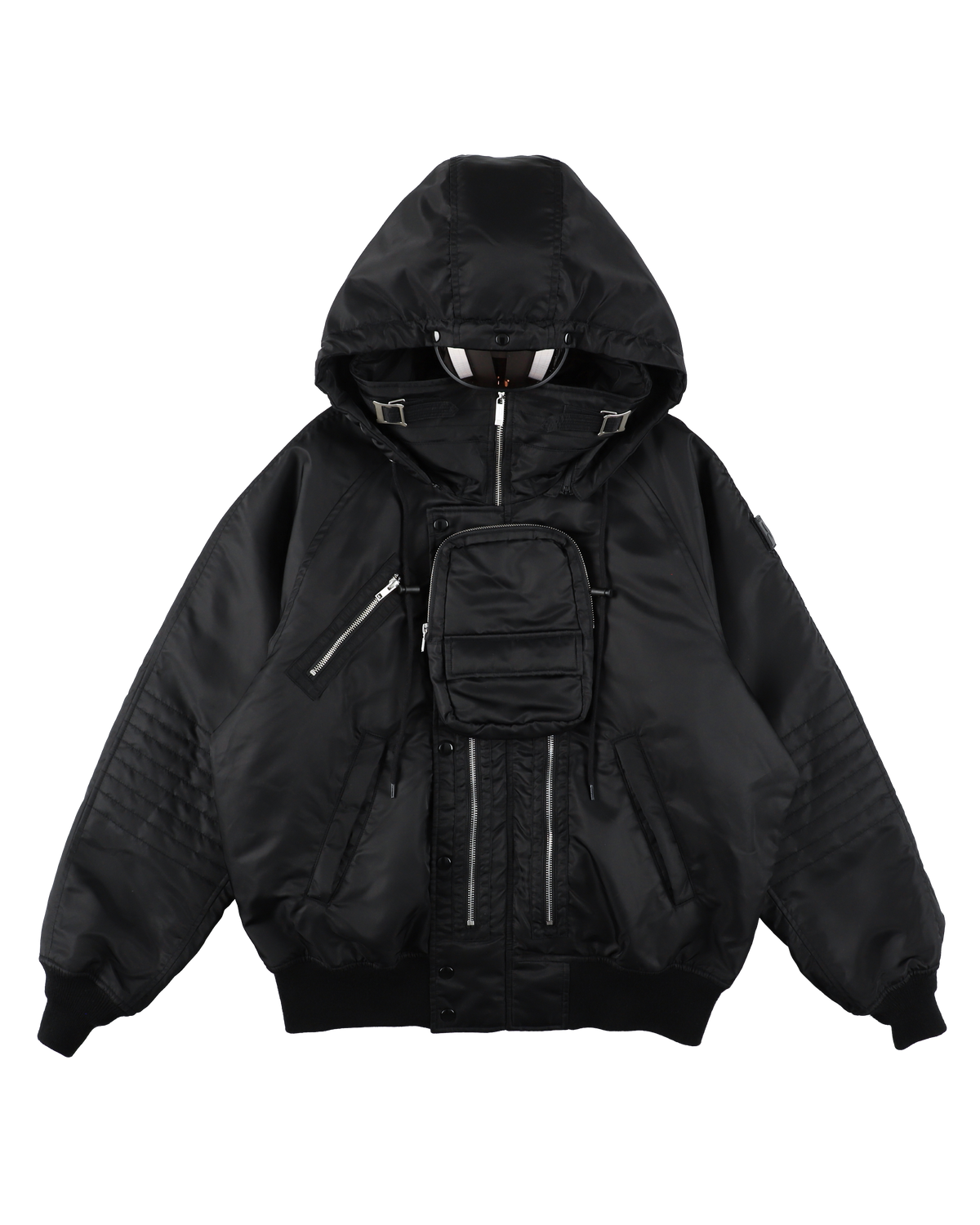 VISOR LIFT FLIGHT JACKET BLACK