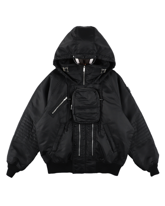 VISOR LIFT FLIGHT JACKET BLACK