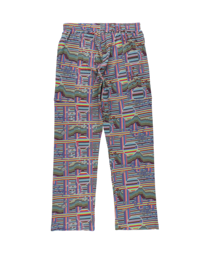 BORDER WAFFLE PANTS RAINBOW