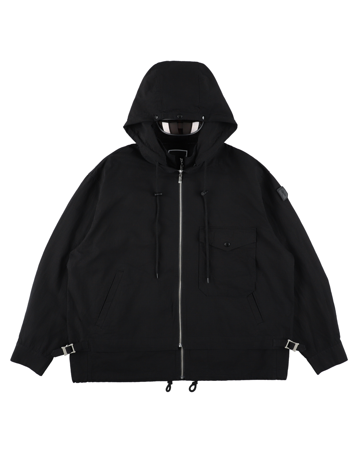 VISOR DOUBLE ZIP JACKET BLACK