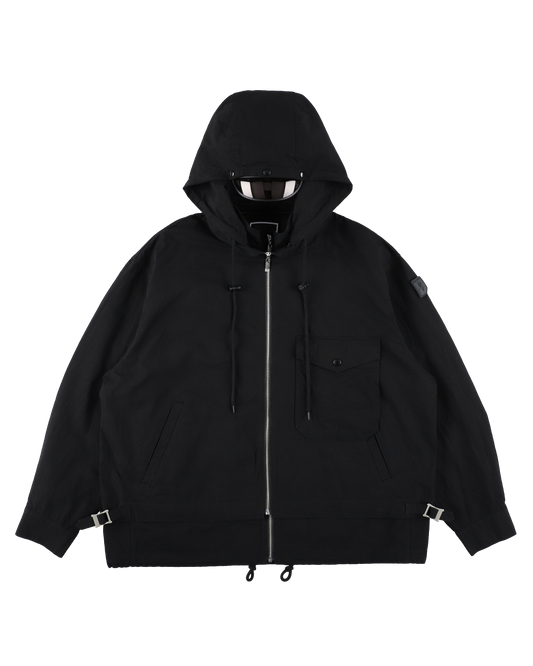 VISOR DOUBLE ZIP JACKET BLACK