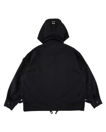 VISOR DOUBLE ZIP JACKET BLACK