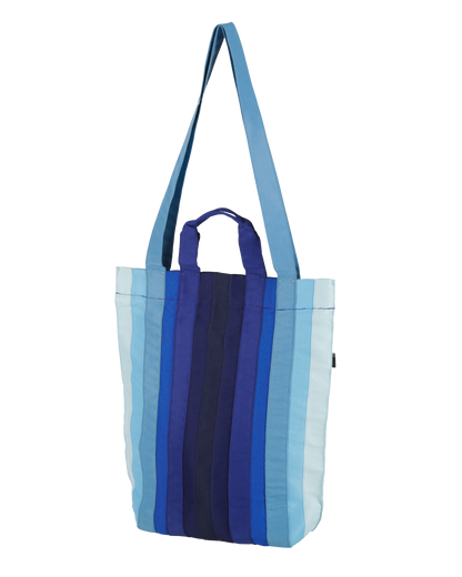 RIBBON TOTE BAG SEA BLUE