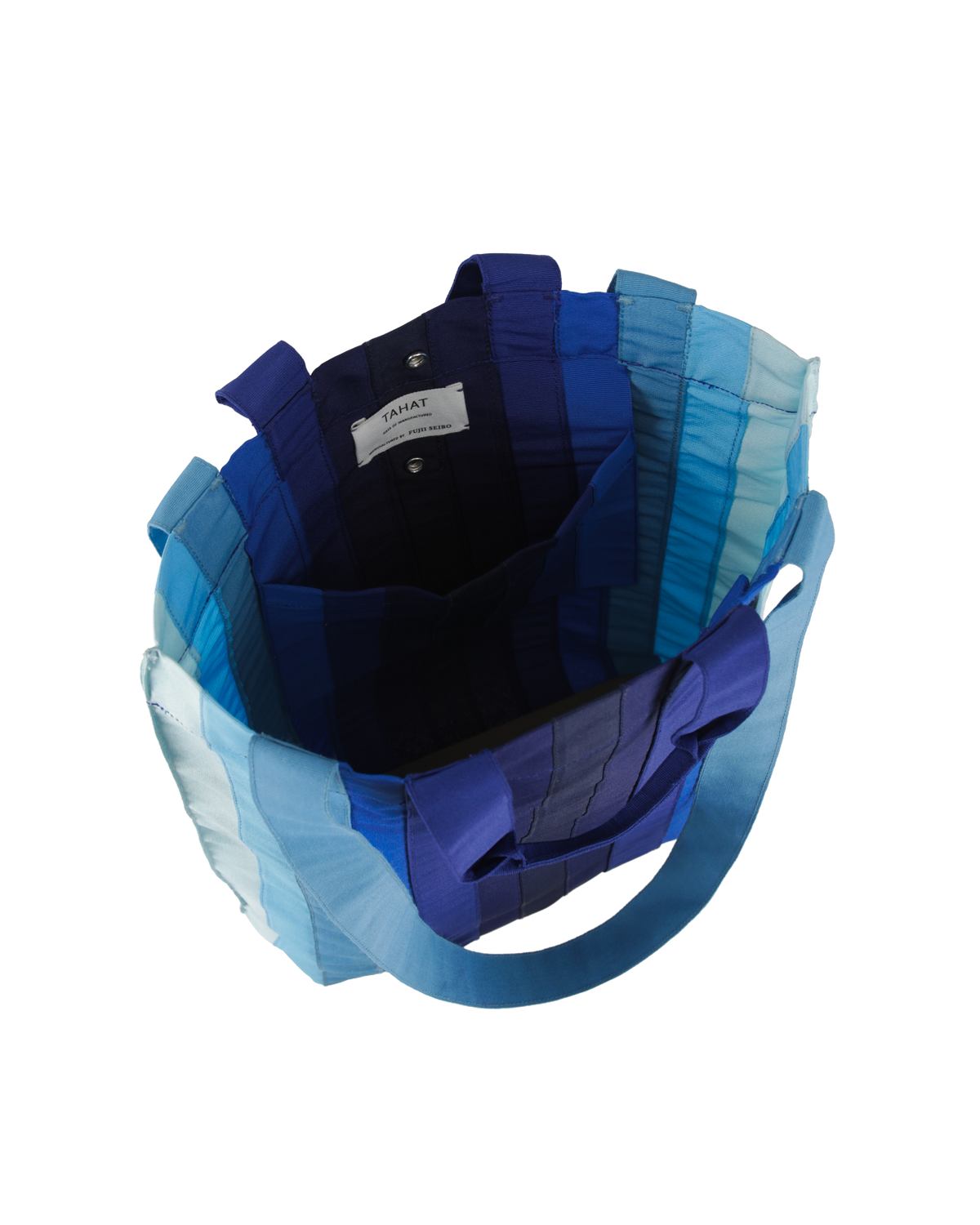 RIBBON TOTE BAG SEA BLUE