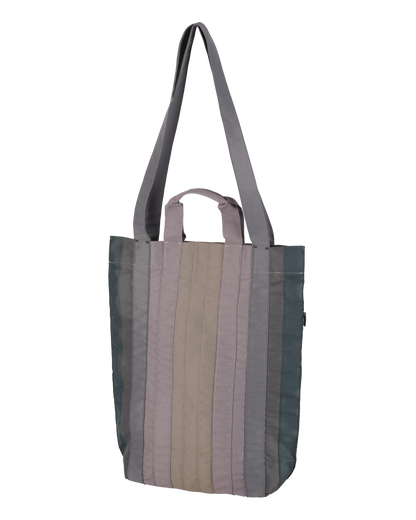 RIBBON TOTE BAG STONE GREY