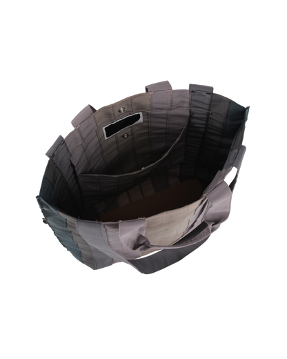 RIBBON TOTE BAG STONE GREY