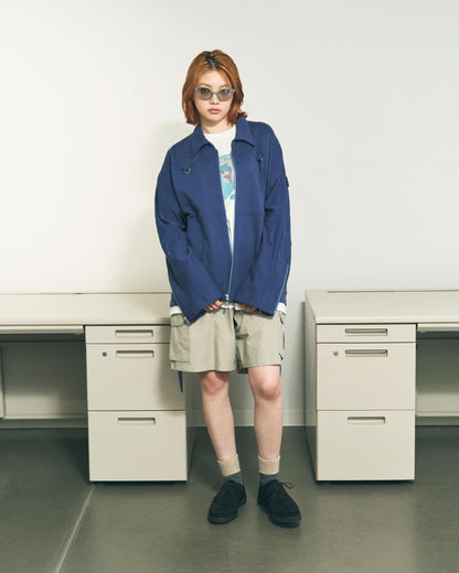 FRENCH TERRY ZIP RUN JACKET BLACK