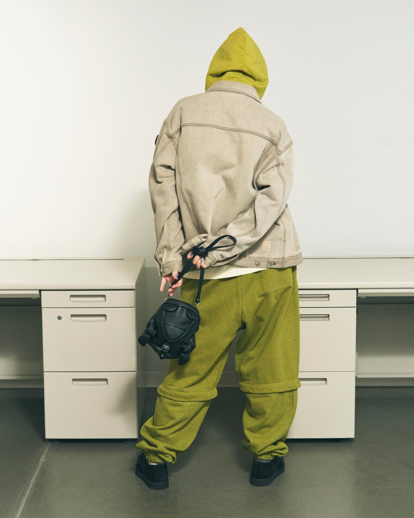 CONVERTIBLE SWEATPANTS LIME GREEN