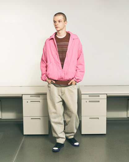 CRUSHED NYLON FULL PACK JACKET GREY