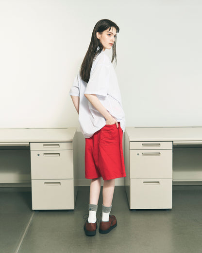 6 POCKET DENIM SHORTS COLOR LIME GREEN