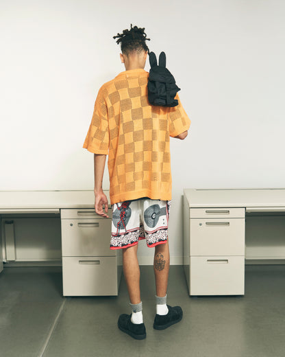 CHECKER WEB SKIPPER POLO ORANGE