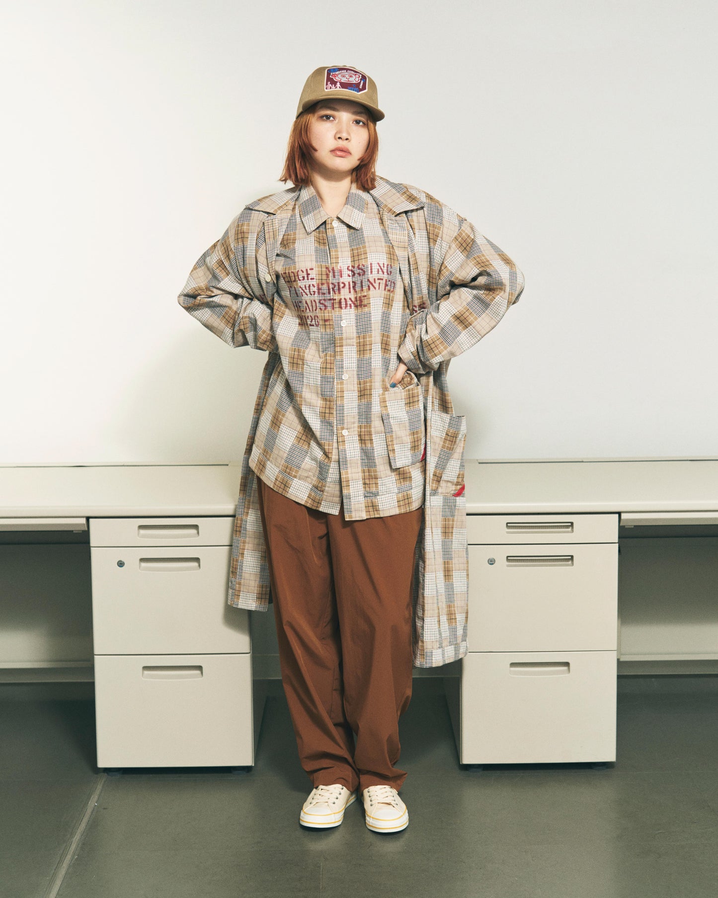 HAND-STENCILED NIGHTSHIRT BLACK