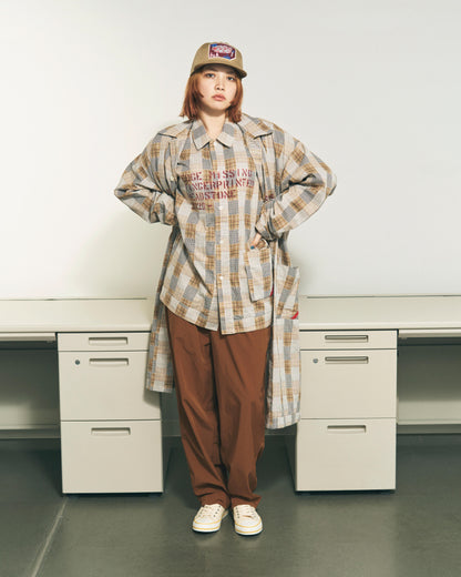 HAND-STENCILED NIGHTSHIRT BLACK