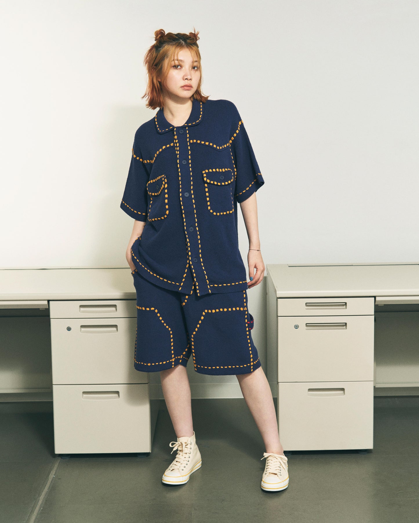 SUMMER PG1 WESTERN SHIRT NAVY