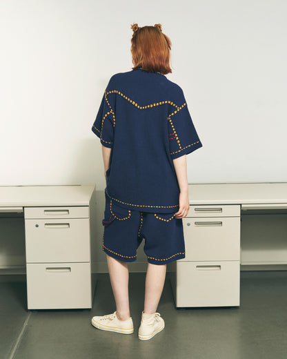 SUMMER PG1 WESTERN SHIRT NAVY