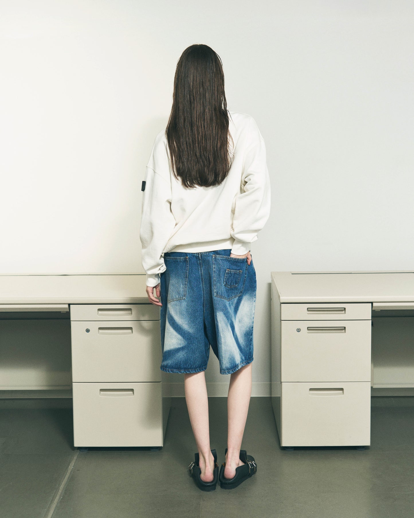 DOUBLE HENLEY STONE SNAP SWEATSHIRT MARINE GREEN