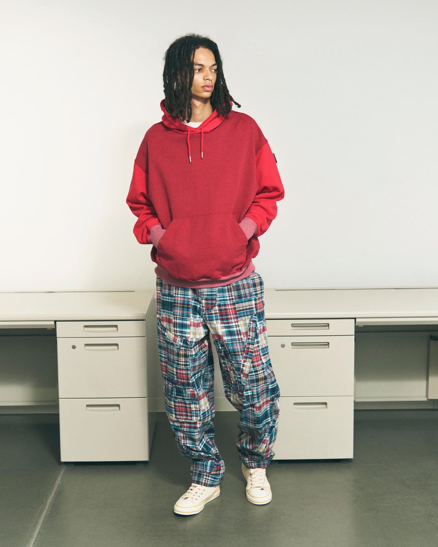 HOODIE DYED HEATHER LIME GREEN